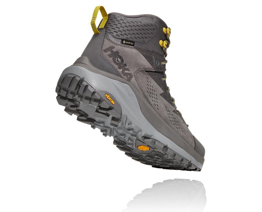 Hiking Boots Mens - Hoka One One Kaha GORE-TEX - Grey - WQAYLTC-38